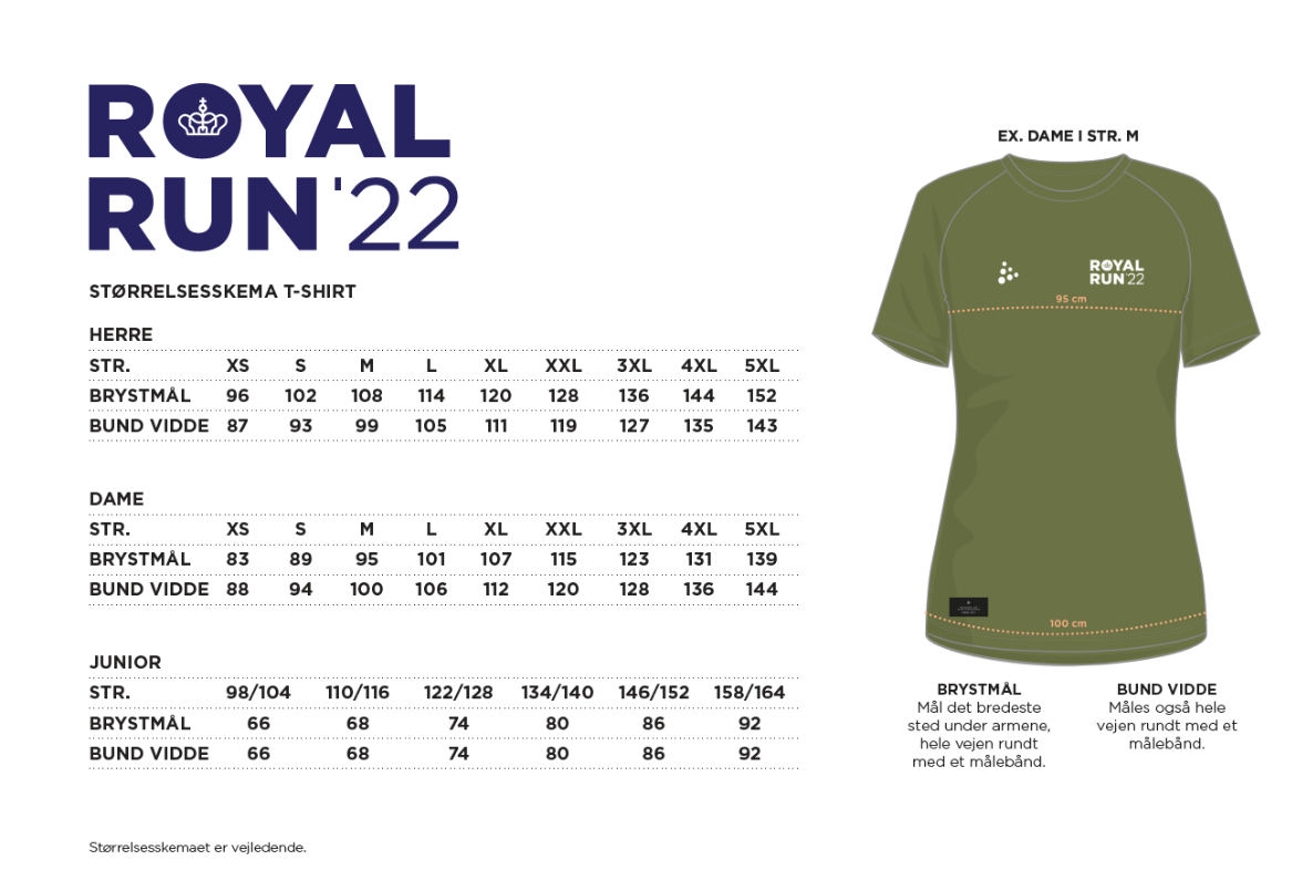 Royal Run T-shirten - Damestørrelser